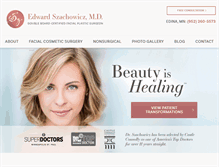 Tablet Screenshot of facialplasticsurgery.com